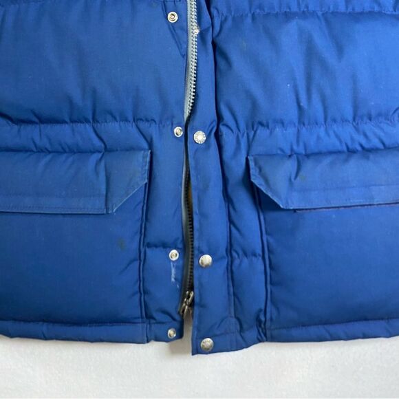 Vintage The North Face Jacket 70s Small Down Puffer Blue USA Expedition Coat 80s - Picture 5 of 14